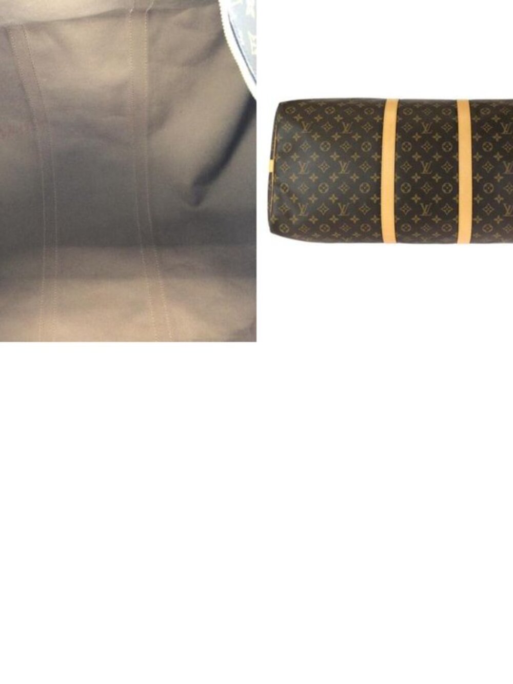 Louis Vuitton Monogram Keepall Bandouliere 60 2-Way Brown Gold Boston Bag - Picture 9 of 9